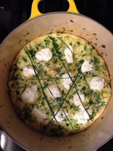 Goat Cheese Fritata