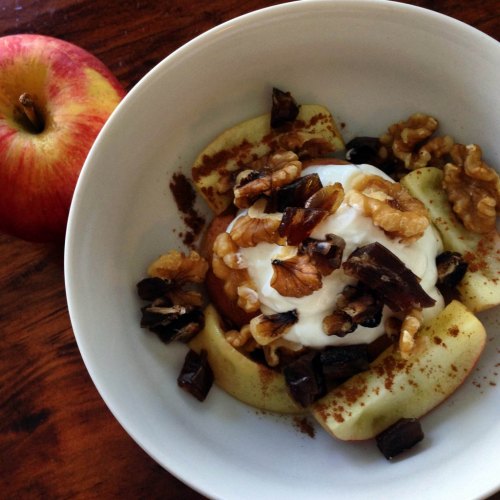 A healthy snack that tastes like apple pie...so...yeah you should go ahead and make that.