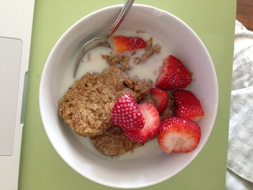 Wheetabix and Strawberries