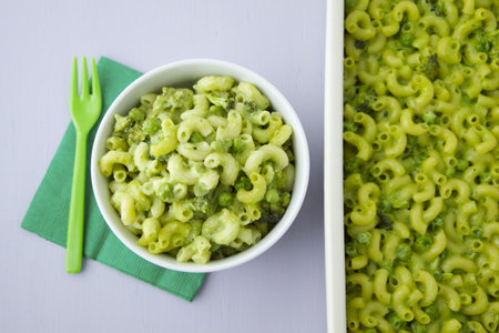 St Patrick's Day Green Mac and Cheese