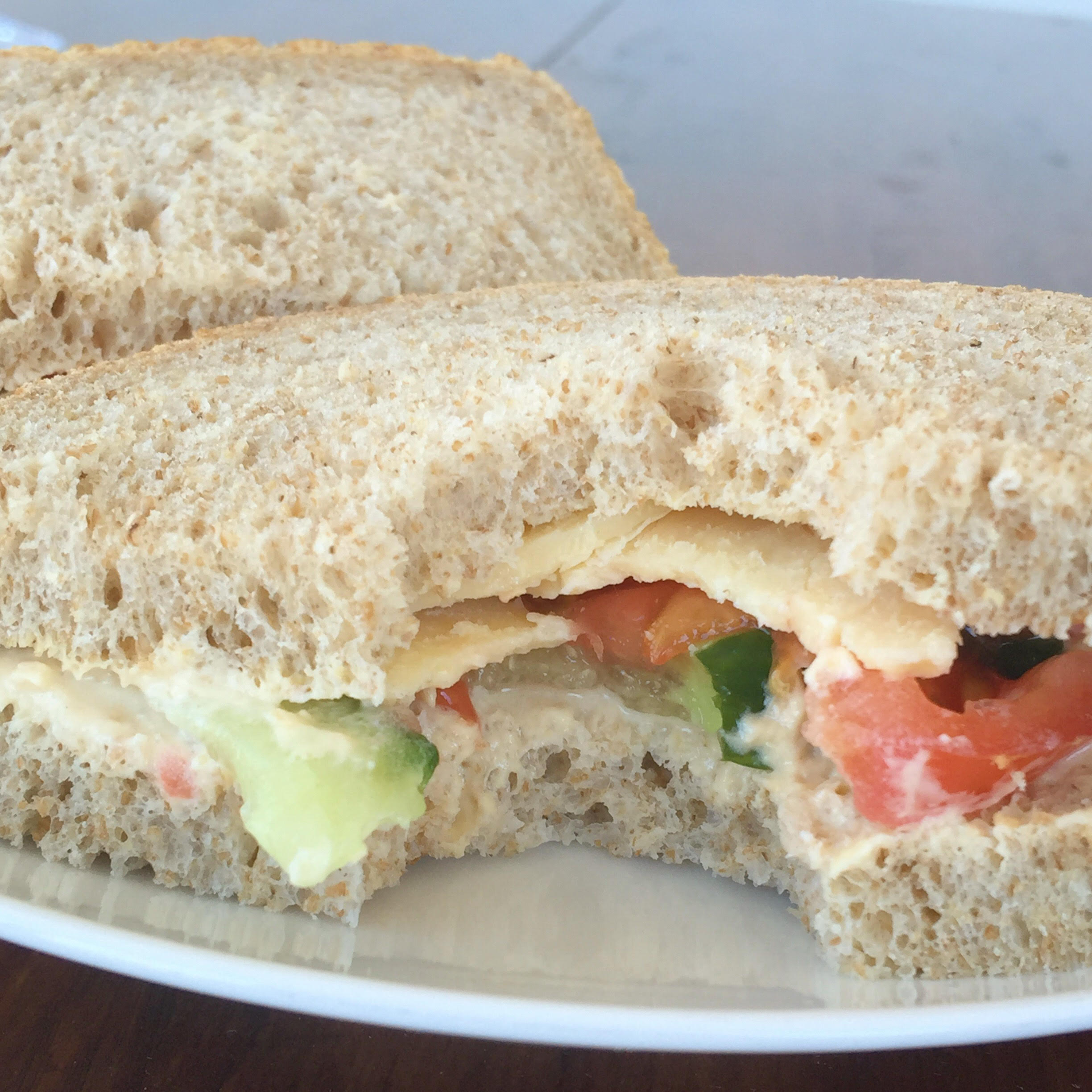 Loaded Hummus & Veggie Sandwich