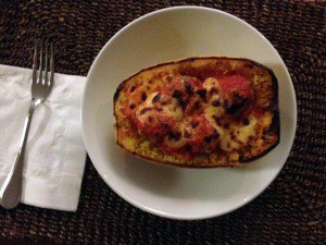 Sneaky Meatballs on Spaghetti Squash