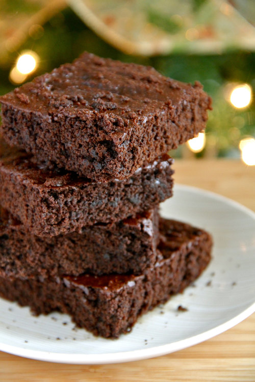 Gingerbread-Brownie-Stack