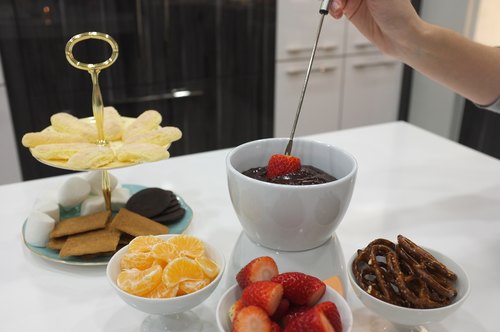 Chocolate Fondue with California Strawberries