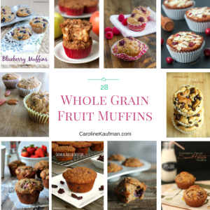 28 Healthy Whole Grain Muffins