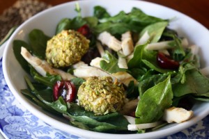 Grilled-Chicken-and-Warm-Goat-Cheese-Salad