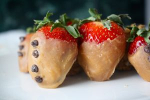 Peanut Butter Yogurt Dipped Strawberries